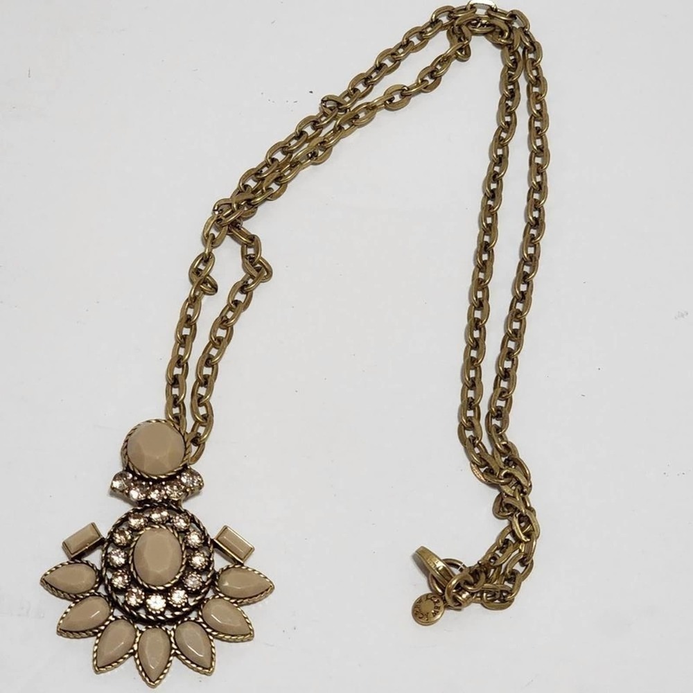 J. CREW gold long necklace